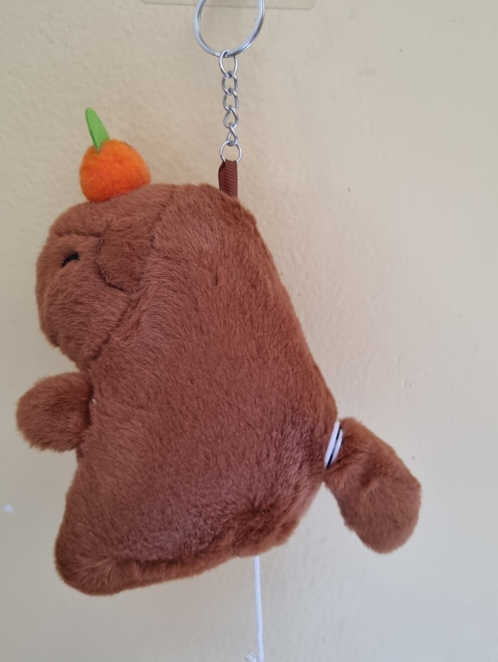 Cute Capybara Kids Bag Keychain Soft Plush Stuffed Toy Plushies Bag Accessories